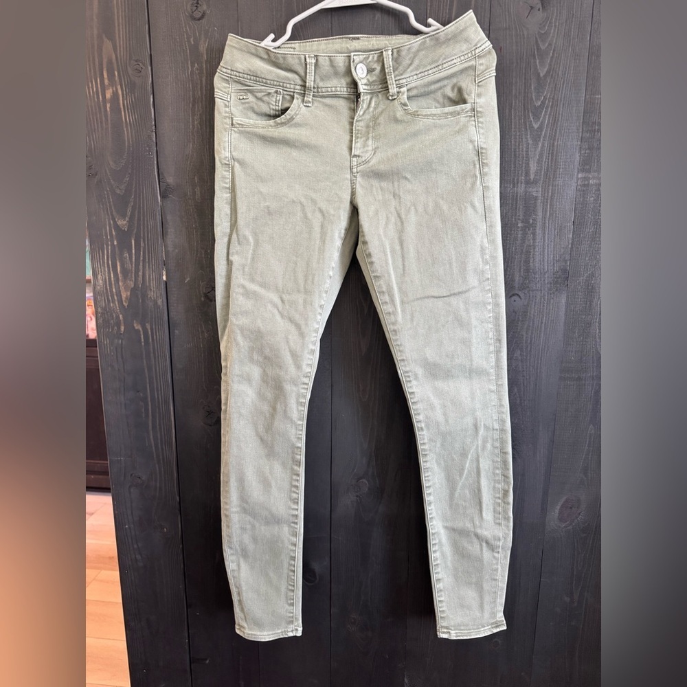 G-Star Women's Light Olive Skinny Jeans